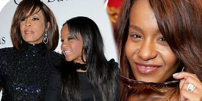 Η Whitney Houston και η κόρη της Bobbi Kristina Brown σε κολάζ φωτογραφιών.