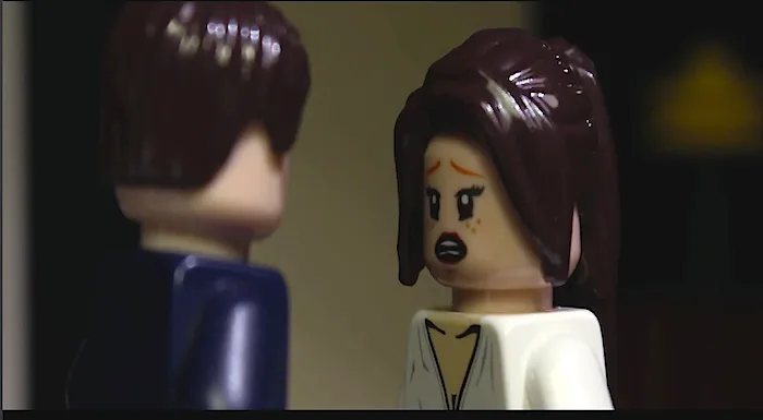 Φιγούρες Lego σε σκηνή από το trailer της ταινίας 50 Αποχρώσεις του Γκρι.