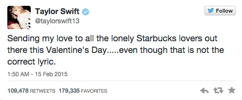 Taylor Swift Tweeted About Starbucks Lovers And Starbucks Responded Perfectly