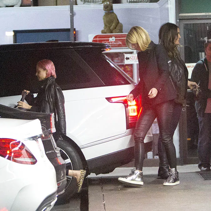 Cameron Diaz, Gwyneth Paltrow, Nicole Richie and Drew Barrymore were seen leaving dinner at Katsuya Restaurant together in Studio City, CA