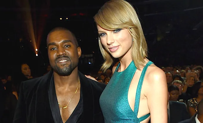 Ο Kanye West και η Taylor Swift στα βραβεία Grammy.