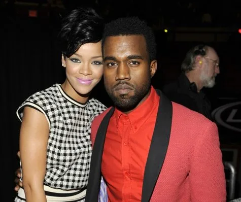 Η Rihanna και ο Kanye West σε κοινή τους εμφάνιση.