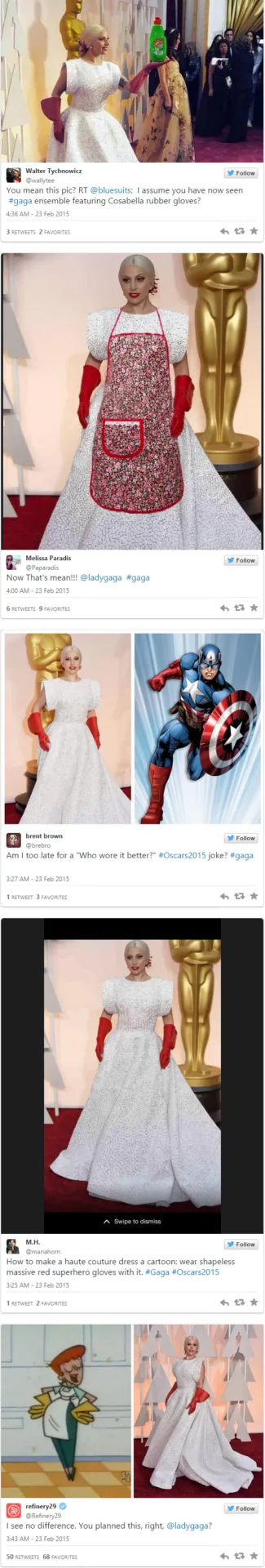 Η καθαρίστρια Lady Gaga στα Oscars 2015 έσπασε το διαδίκτυο NEWS247