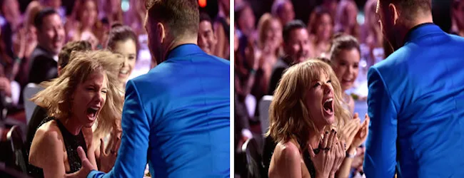 Η Taylor Swift και ο Justin Timberlake στα iHeartRadio Music Awards.