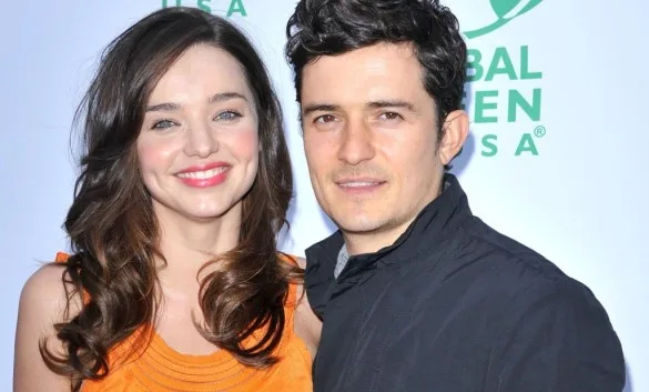 Ο Orlando Bloom και η Miranda Kerr σε κοινή τους εμφάνιση.