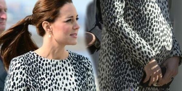 Λίγο πριν τη γέννα η Kate Middleton! Δείτε τη με φουσκωμένη κοιλίτσα