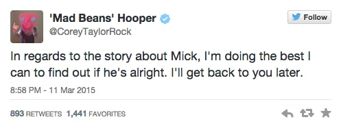 Slipknot Guitarist Mick Thomson Stabbed In The Head By His Brother BuzzFeed News