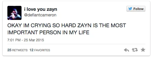 Teens Are Posting Videos And Pictures Of Themselves Crying Over Zayn Malik Leaving One Direction