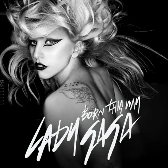 Ασπρόμαυρο πορτρέτο της Lady Gaga για το εξώφυλλο του Born This Way.