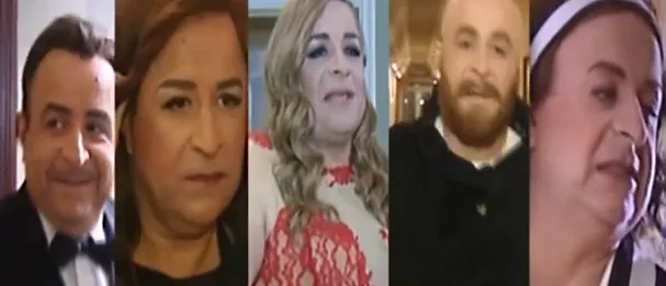 Κολάζ με τον Μάρκο Σεφερλή σε διάφορες μεταμφιέσεις για το One Mark Show.