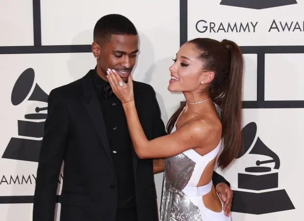 Η Ariana Grande και ο Big Sean στα 57α Βραβεία Grammy στο Λος Άντζελες.