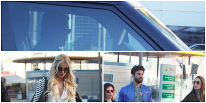 Ο Μάκης Παντζόπουλος στο αυτοκίνητο και διάσημοι καλεσμένοι έξω από το μαιευτήριο.