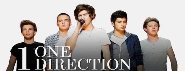 Το συγκρότημα One Direction σε λευκό φόντο