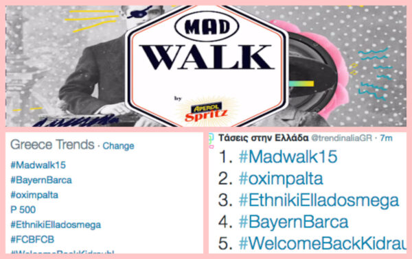 Νο.1 το Madwalk 2015 by Aperol Spritz και στα Social Media!