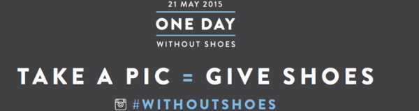 One Day Without Shoes από την Toms! Πόσταρε φωτογραφία στο instagram για να προσφέρεις ένα ζευγάρι παπούτσια σε κάποιον που τα έχει ανάγκη!