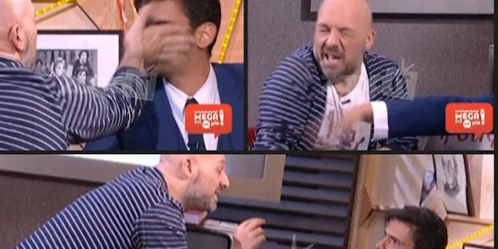 Ο Νίκος Μουτσινάς και ο Δημήτρης Ουγγαρέζος σε στιγμιότυπα από το Ougachallenge.