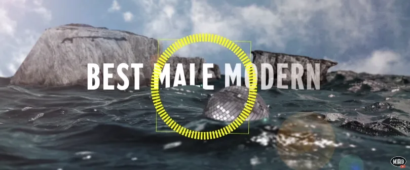 Γραφικό για την κατηγορία Best Male Modern των Mad Video Music Awards 2015.