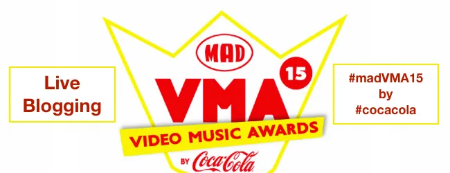 Λογότυπο Mad VMA 2015 by Coca-Cola για live blogging.