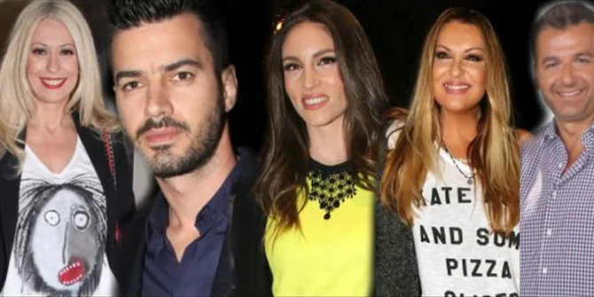 Κολάζ με τον Γιώργο Λιάγκα, τη Ναταλία Γερμανού και άλλους Έλληνες celebrities.