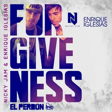 Εξώφυλλο του single Forgiveness με τον Nicky Jam και τον Enrique Iglesias.