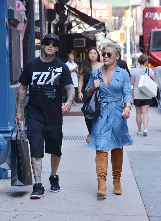 Pink and Carey Hart sighting