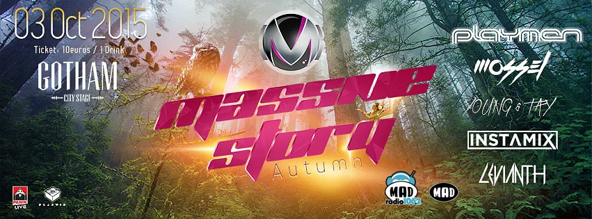 Αφίσα για το Massive Story Autumn στο Gotham City Stage.