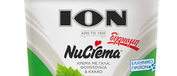 Συσκευασία της νέας δίχρωμης Nucrema από την ΙΟΝ.