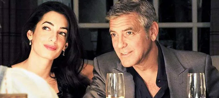 Ο George Clooney και η Amal Alamuddin σε εστιατόριο