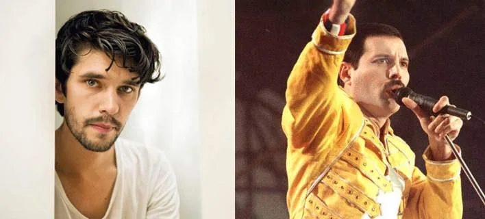 Ο Ben Whishaw και ο Freddie Mercury σε κολάζ φωτογραφιών.