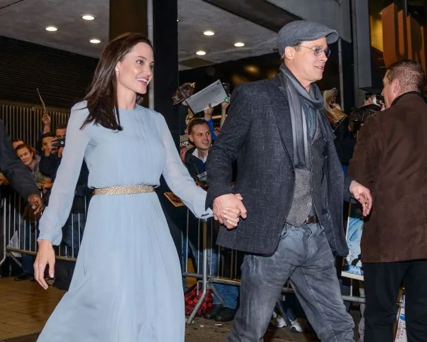 Brad Pitt and Angelina Jolie arrive at a screening of "By the Sea"Pictured: Angelina Jolie, Brad PittRef: SPL1167912 031115 Picture by: Thelonius / Splash NewsSplash News and PicturesLos Angeles: 310-821-266