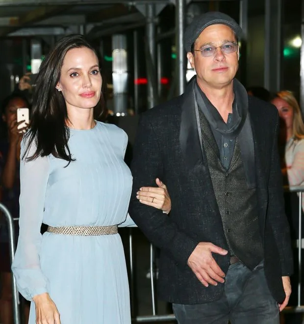 Brad Pitt and Angelina Jolie depart the DGA theater smiling in NYCPictured: Brad Pitt, Angelina JolieRef: SPL1168613 031115 Picture by: Jackson Lee/Splash NewsSplash News and PicturesLos Angeles: 310-821-266