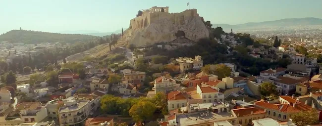 Πανοραμική άποψη της Αθήνας με την Ακρόπολη στο βάθος.