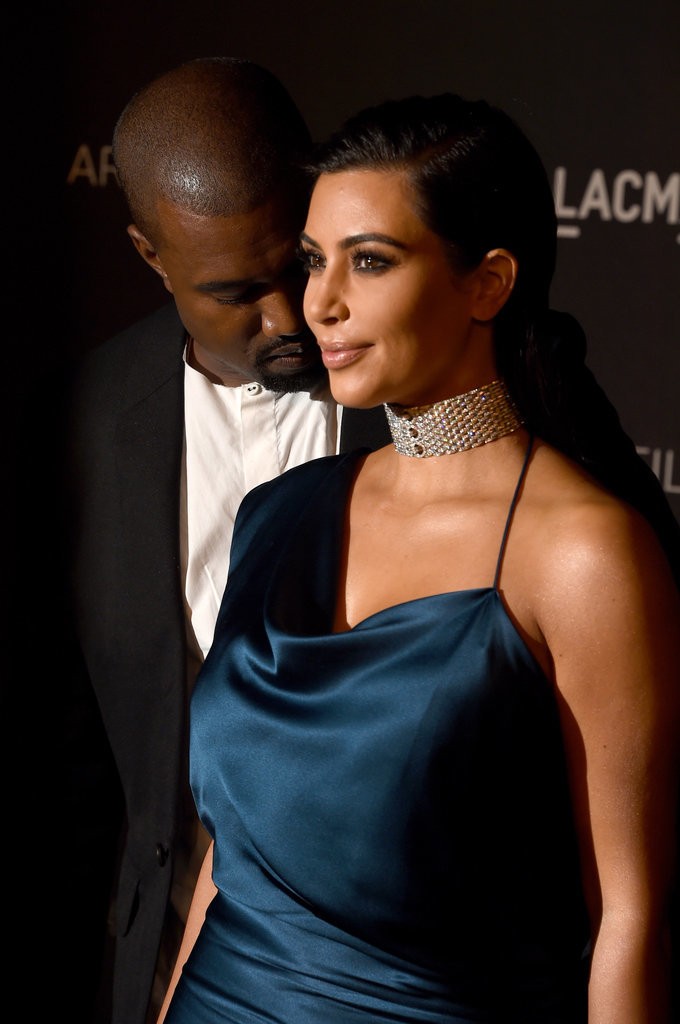 Pictures-Kanfye-Wfffest-Checking-Out-Kim-Kardashian
