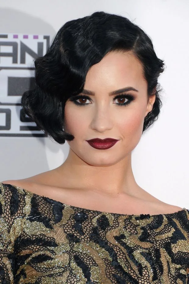 Celebrities arrive at the 2015 American Music Awards held at Microsoft Theater in Los Angeles Pictured: Demi LovatoRef: SPL1183253 221115 Picture by: AdMedia / Splash NewsSplash News and PicturesLos Angele