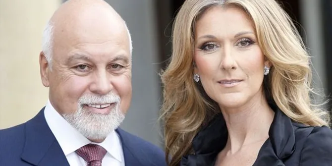 Η Celine Dion και ο René Angélil σε κοινή τους εμφάνιση.