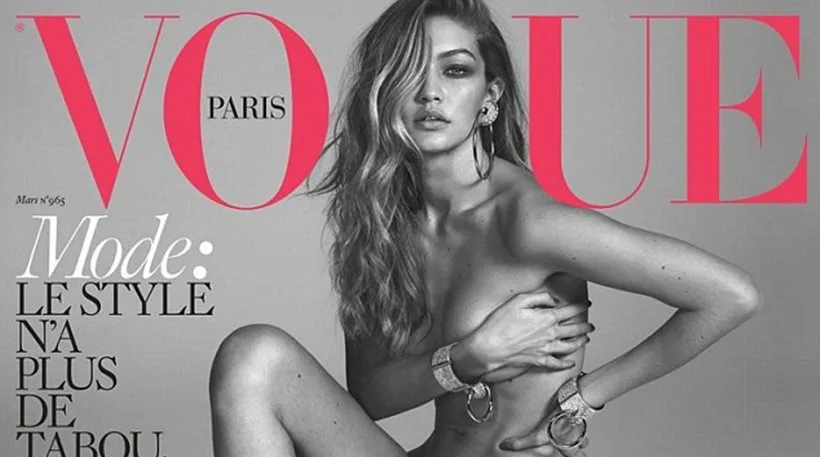 Η Gigi Hadid στο εξώφυλλο του περιοδικού Vogue Paris.