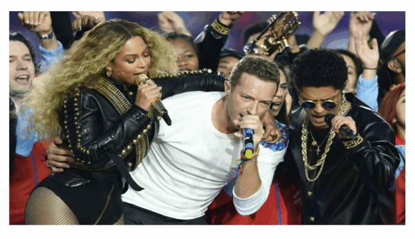 Coldplay, Beyonce και Bruno Mars ξεσήκωσαν το κοινό στο ημίχρονο του Super Bowl