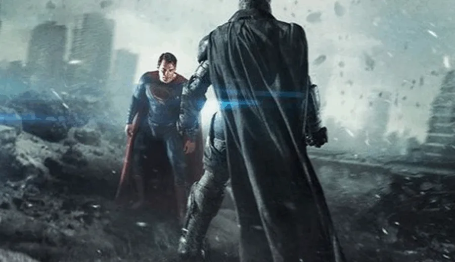 Ο Superman και ο Batman σε σκηνή από την ταινία Batman v Superman: Dawn of Justice.