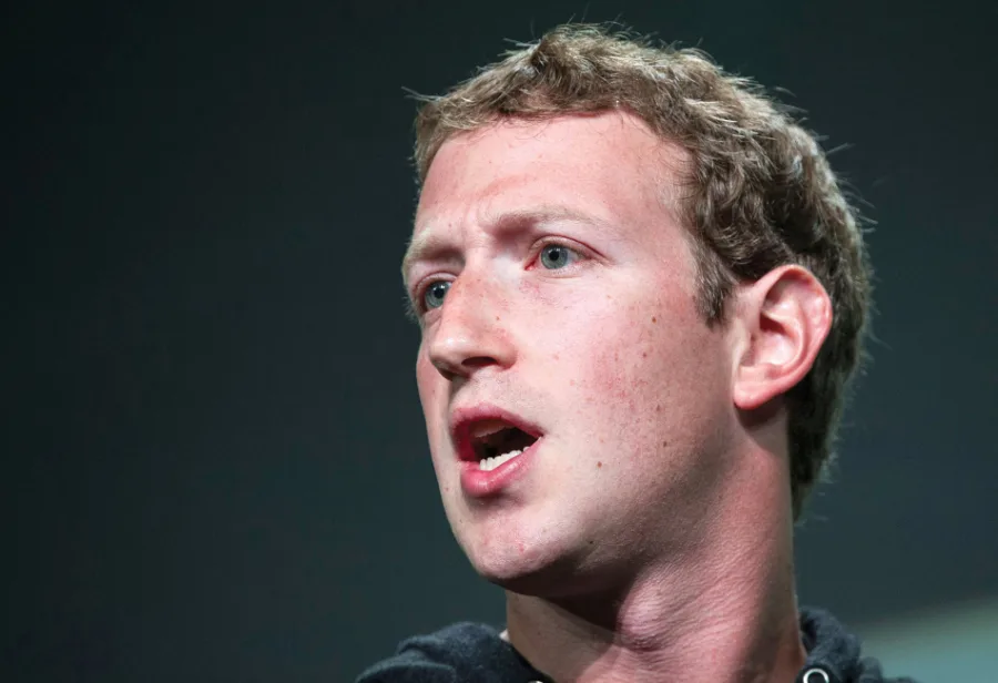 Ο Mark Zuckerberg, ιδρυτής του Facebook, μιλάει στο συνέδριο TechCrunch Disrupt SF στο Σαν Φρανσίσκο.