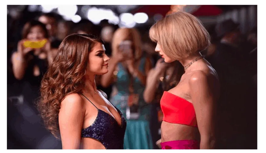 Η Selena Gomez και η Taylor Swift στα Grammys.