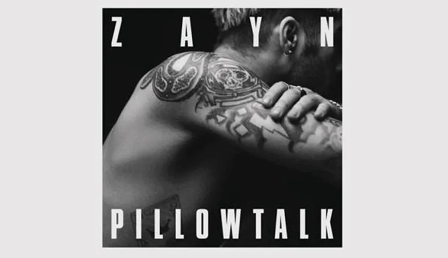 Ασπρόμαυρο εξώφυλλο του Zayn για το single Pillowtalk.