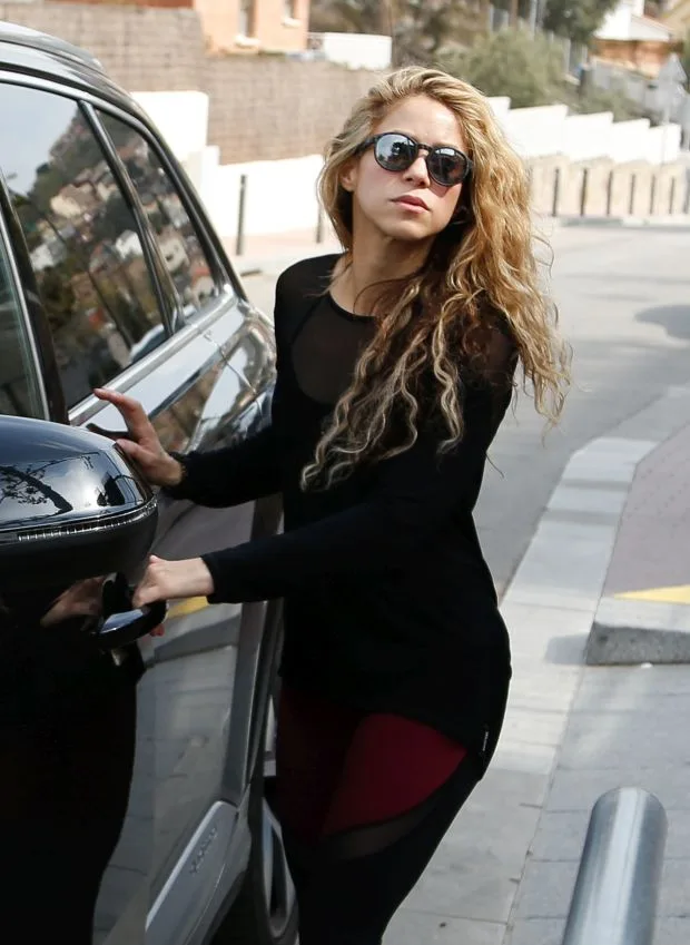 EXCLUSIVE: Shakira and Gerard Pique in Barcelona Spain