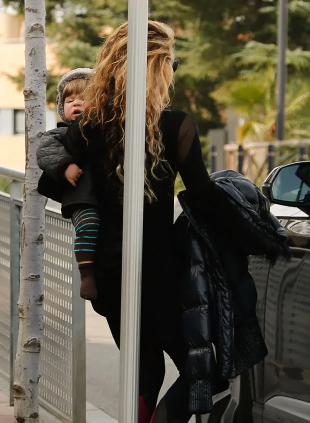 EXCLUSIVE: Shakira and Gerard Pique in Barcelona Spain
