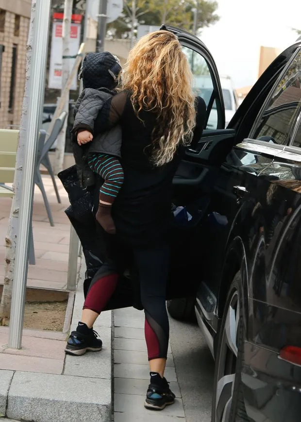 EXCLUSIVE: Shakira and Gerard Pique in Barcelona Spain