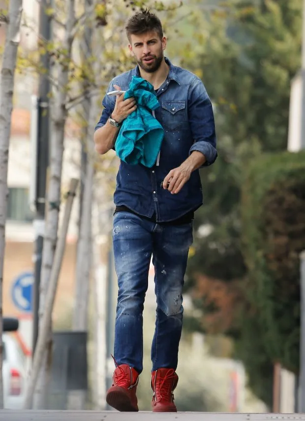 EXCLUSIVE: Shakira and Gerard Pique in Barcelona Spain