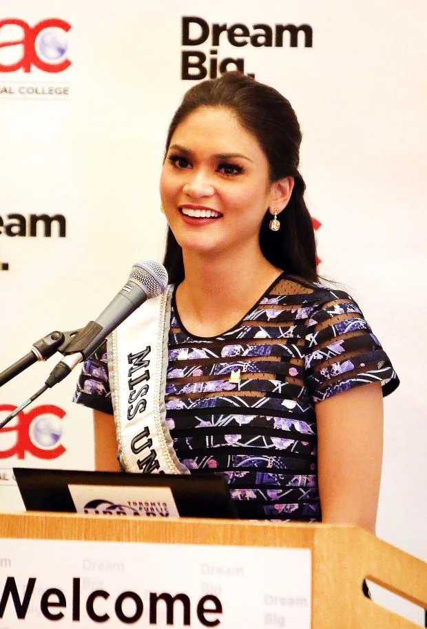 Miss Universe 2015, Pia Wurtzbach attends Anti-Bullying Event in Toronto, Canada