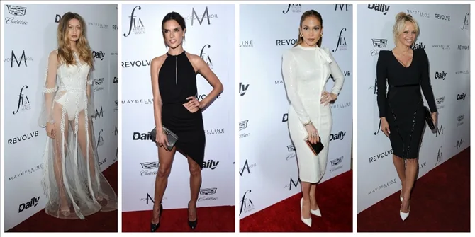 Gigi Hadid και Jennifer Lopez στα LA Fashion Awards.