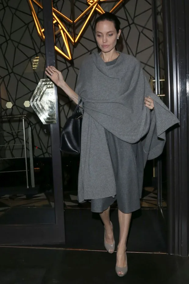 Angelina Jolie dines out in London