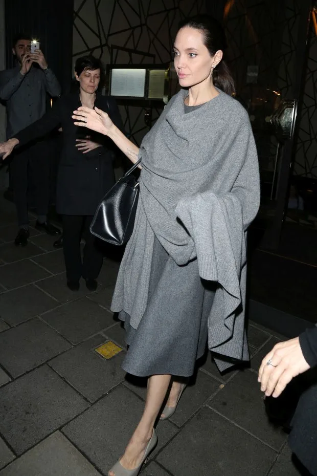 Angelina Jolie dines out in London