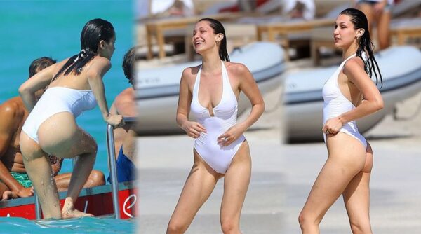 Bella Hadid: Με… καυτό ολόσωμο μαγιό στα St. Barts